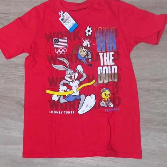 Looney Tunes x Team USA “Win The Gold” T-Shirt – Size S (Brand New) - Picture 1 of 3